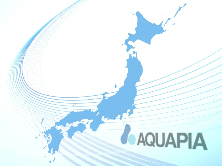 株式会社アクアピア日本地図イメージ